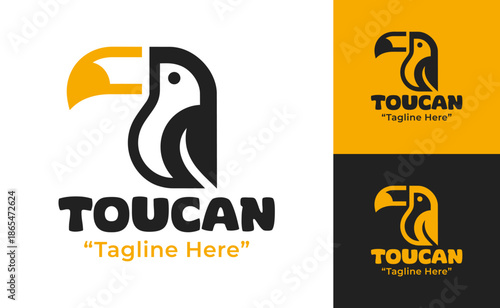 Toucan Logo Modern Minimalist Tropical Identity