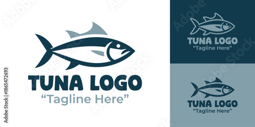 Tuna Logo Modern Minimalist Aquatic Emblem