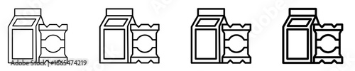 Product Packaging Icon Set Different Style Collection
