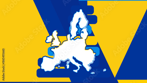 shape of the map of Europe ...