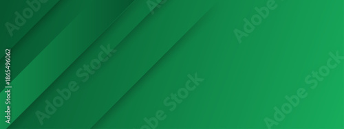 Green abstract background with diagonal lines and shadows. Ideal for web designs, social media backgrounds, or business presentations requiring a modern touch