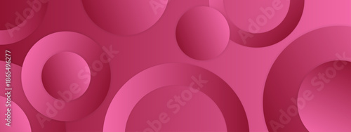 Abstract pink circles and rings overlapping, ideal for backgrounds, posters, banners, and modern design projects requiring a dynamic and vibrant touch