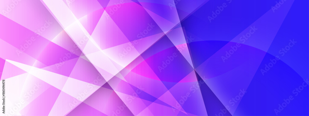 Fototapeta premium Abstract geometric shapes in purple, white, and blue, perfect for modern design projects needing a contemporary and vibrant background