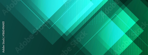 Abstract geometric design in green and teal colors. Perfect for backgrounds, prints, or digital projects needing a modern twist