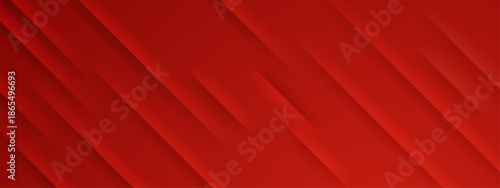 Abstract red striped background with shadows, suitable for modern designs, posters, banners, and digital artwork needing a pop of color and depth