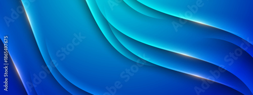 Abstract glowing blue curved shapes suitable for backgrounds, branding, or technology themed designs. Versatile and eye catching graphic elements for various projects