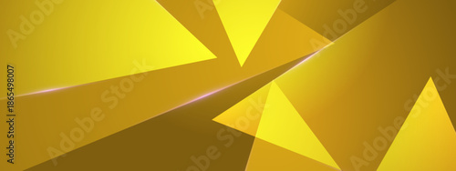 Golden abstract design with geometric triangle shapes, perfect for backgrounds, digital art projects, website headers, and print materials