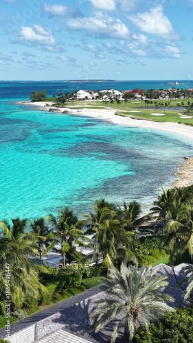 Wallpaper Mural Cabbage Beach In Paradise Island Nassau Bahamas. Bird Eye View Of A Amazing Coastal Beach In The Summer Holiday. Coast Clouds Sky Seaside Summertime. Coast Outdoor Beach Tropical Environment. Torontodigital.ca