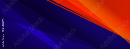 Geometric abstract background in orange and blue hues. Suitable for website banners, social media graphics, and digital presentations