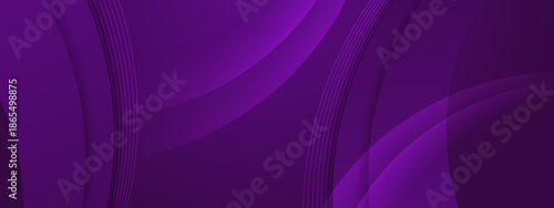 Purple abstract background with curved shapes and lines. Suitable for backgrounds, presentations, banners, and digital designs highlighting creativity and modern aesthetic
