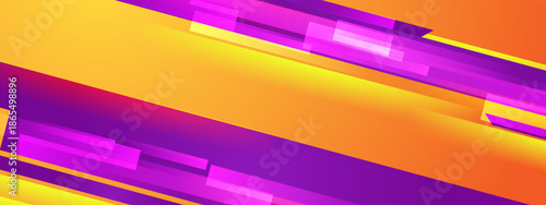 Abstract geometric background with vibrant overlapping rectangles suitable for modern web design, social media graphics, and artistic presentations