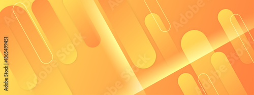 Background of orange shapes with rounded ends and abstract lines. Ideal for banners, website backgrounds, and creative design projects
