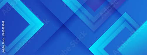Abstract design with blue rectangles and arrows overlapping suitable for tech presentations, website backgrounds, or graphic design projects. Bright and dynamic visual
