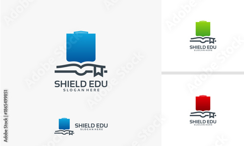 Shield Education Logo Design Shield Edu Concept.