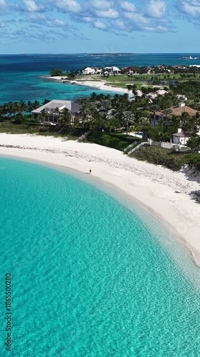 Wallpaper Mural Cabbage Beach In Paradise Island Nassau Bahamas. Breathtaking Aerial View Of A Lush Tropical Coastline Scenery. Coast Sky Seaside Summertime. Seaside Beach Panning Wide. Paradise Island Nassau. Torontodigital.ca