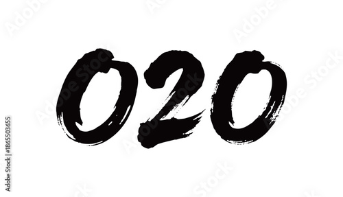 O2O矢量书法手写毛笔字
