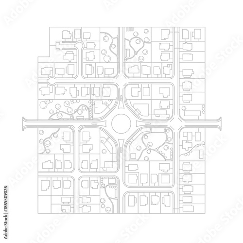 Page era plan neighborhood design urban layout.