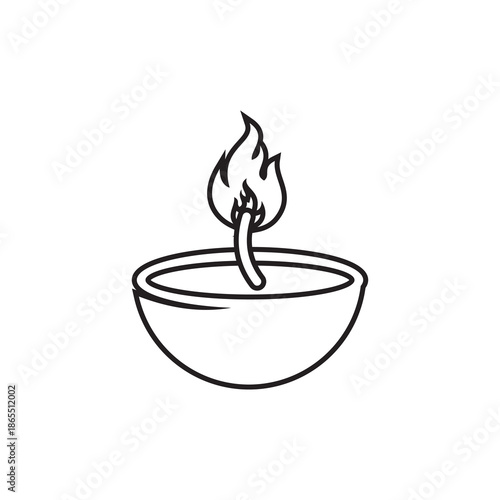 Photography lantern icon , islam icon vector