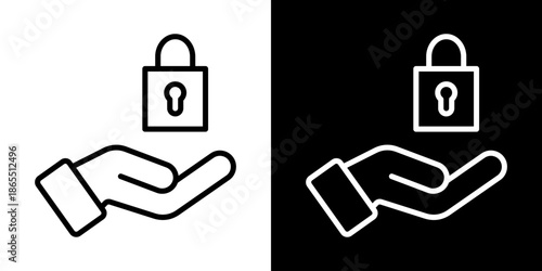 Purchase Icon Of Line Black And White Style Vector Illustration
