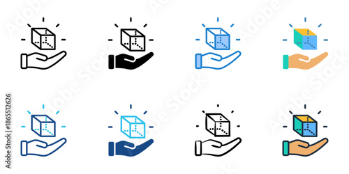 Prototype icon set multiple style collection. Editable stroke 
