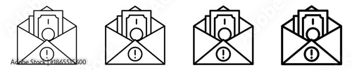 Confidential Mail  Icon Set Different Style Collection
