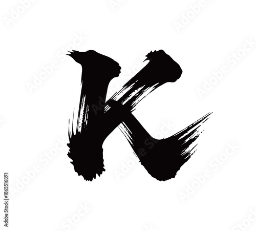 K矢量书法手写毛笔字
