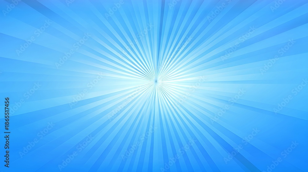Obraz premium Luminous Ray Burst: Abstract Blue Radiance Background Design