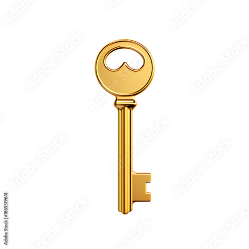 Golden key on black background symbolizing opportunity and access