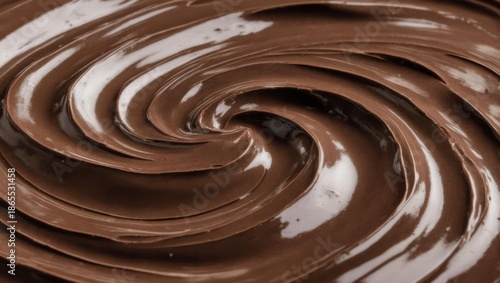 Swirling Chocolate Delight - A Decadent Texture of Richness and Smoothness.