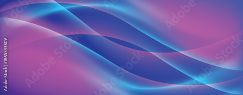 abstract gradient blue and pink wave background