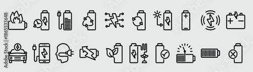 battery power icons