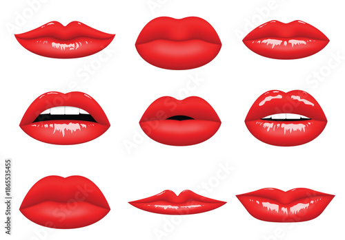 Set of Lips vector illustration