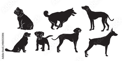 pet dog silhouette