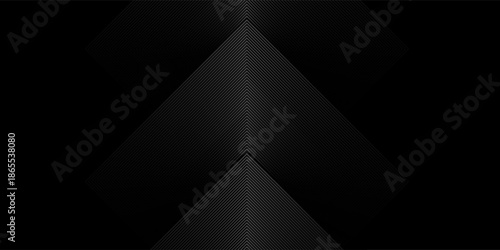 Linear arrow halftone background. Striped gradient triangle texture. Line arrows center pointing. Thin to thick repeating stripe backdrop for poster, cover, banner.