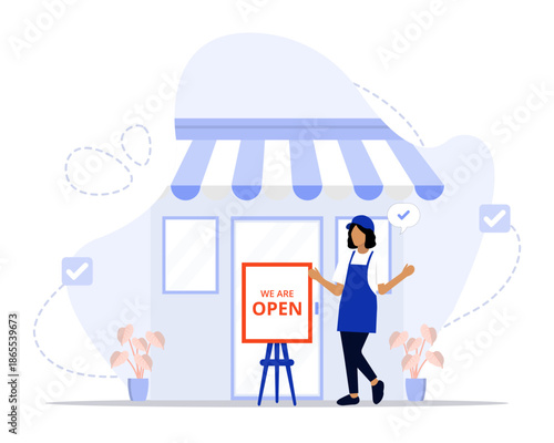 We are open concept illustration. Suitable for landing page, ui, web, App intro card, editorial, flyer, and banner.
