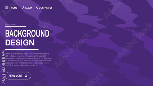 Purple abstract wave background design with layered shapes for modern website header