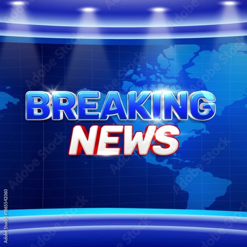 News Alert Banner — Digital Breaking Headlines Graphic