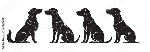 dog silhouette design