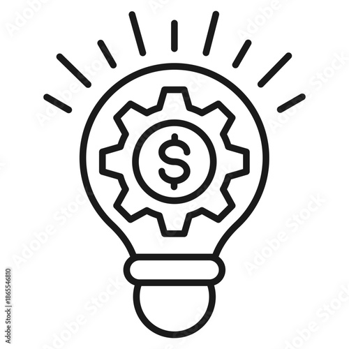 Innovation Outline Icon Vector Illustration