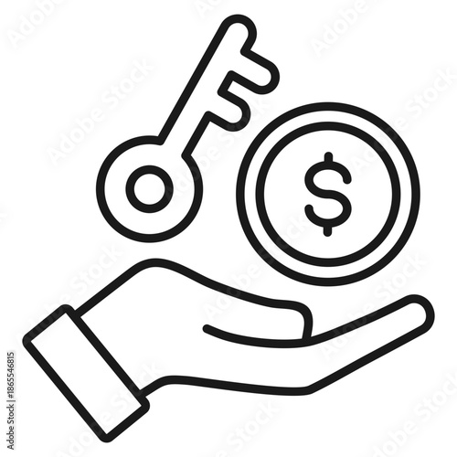 Opportunities Outline Icon Vector Illustration