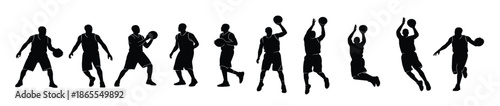 basketball player silhouettes