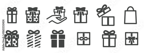 gift icons vector illustration
