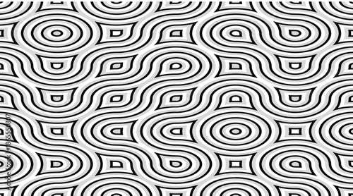  monochrome background with retro pattern design