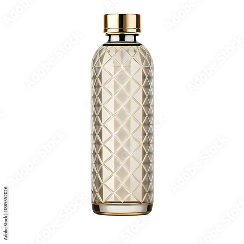 Luxury Plastic Water Bottle Mockup isolated transparent background