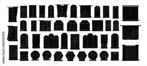 Collection of Windows vector illustration