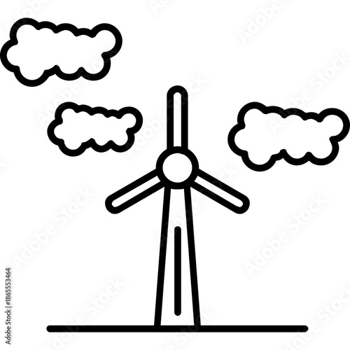 Wind Turbine Icon