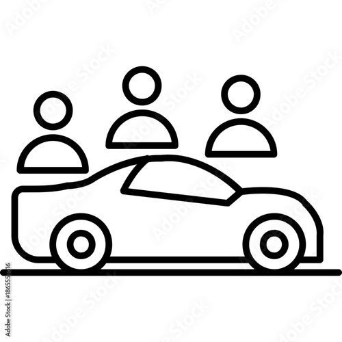 Carpool Service Icon