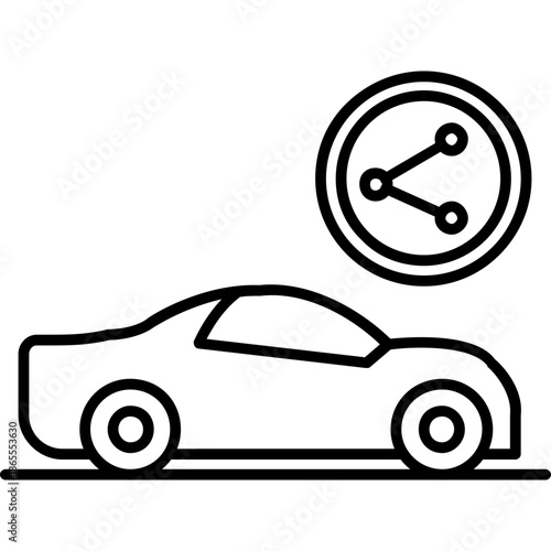 Ride Sharing Icon