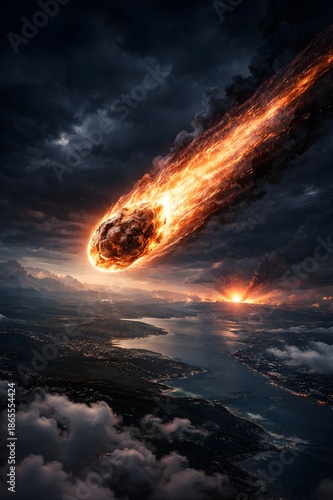 Fire From Space | Meteor Strike Over a Sleeping World