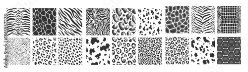 black animal texture fashion safari print seamless wild